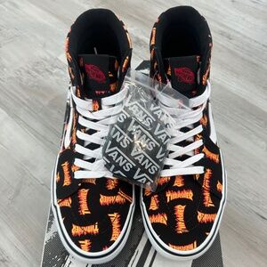 Vans Sk8-Hi Skate Sneakers X Thrasher Black/Multi Size 9.5M Brand New with Box